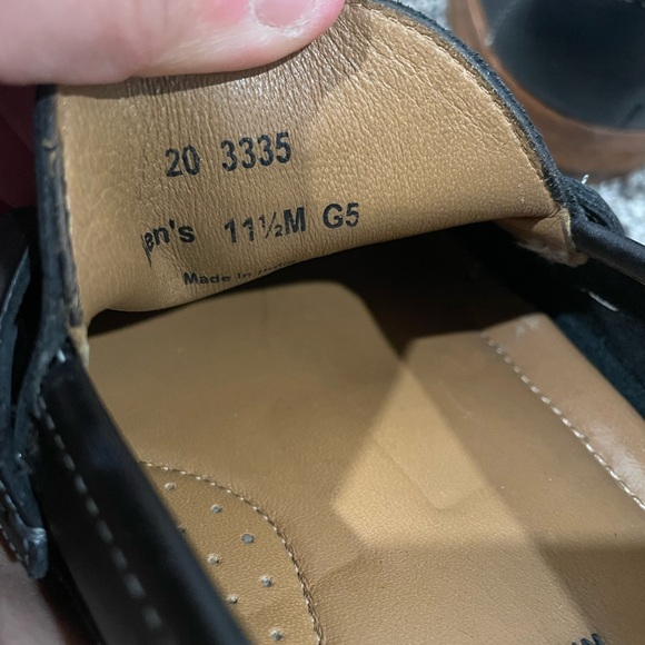 Johnston & Murphy black leather penny loafers, men's size 11.5 - Picture 12 of 13